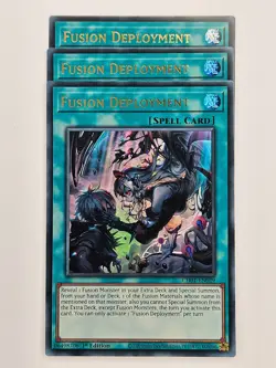 Yu Gi Oh - 3x CH01-EN029 Fusion Deployment - Ultra Rare - Image 1