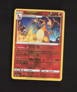 Charizard 025/185 Vivid Voltage Reverse Holo Rare Pokemon Card - Image 2