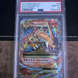 Pokemon TCG XY Evolutions 2016 M Charizard EX Holo Card 13/108 PSA 10 Gem Mint - Image 1