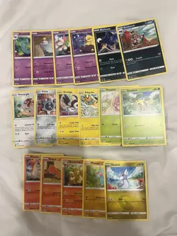 Pokemon TCG - Silver Tempest Bulk 17 Unique Cards - Image 1