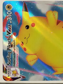 HOLO Surfing Pikachu VMAX 009/025 NM / M - Pokemon 25th Celebrations Card - Image 2