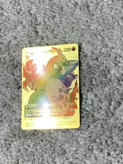 Pokemon Unique Charizard VMax HP330 Hi-Gloss Gold Foil Fan Art Card LP - Image 5