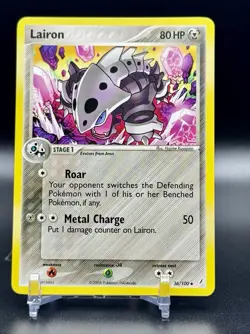 Lairon 36/100 Holo 2006 EX Crystal Guardians Pokemon Card NM Pack Fresh - Image 1