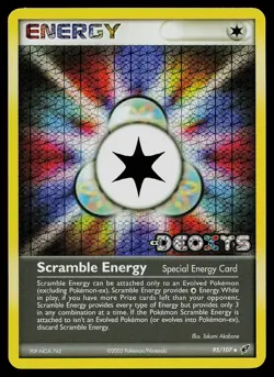 Pokemon Card - Scramble Energy Deoxys 95/107 Reverse Holo Stamped - Image 1