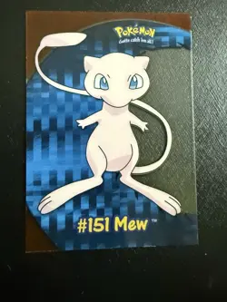 2000 TOPPS POKEMON TV ANIMATION CLEAR CARDS MEW #PC 7 - Image 1