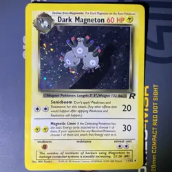 Pokemon Dark Magneton TCG Holo Rare Card 11/82 Unlimited Team Rocket - Image 1