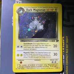 Pokemon Dark Magneton TCG Holo Rare Card 11/82 Unlimited Team Rocket - Image 3