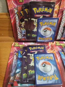 Lot Of 4 - Pokemon TCG Lightning Set 4 Packs + 1 Card Factory Sealed Rare !! 97712544540 - Image 2