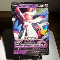 Pokemon TCG Jumbo Dark Sylveon v Black Star Promo SWSH134 Oversized Card - Image 1