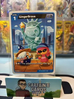 Gingerbrave Cookie Run Braverse TCG NYCC 2025 Con Exclusive Promo Card Sealed - Image 1