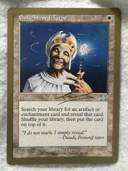 MTG - Enlightened Tutor - 2000 Nicolas Labarre World Champ - NM - Free Shipping! - Image 1