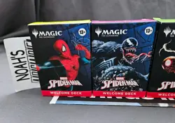 SDCC 2025 Magic The Gathering x Marvel Spider-Man Complete 5 Deck Set w/ Playmat - Image 3