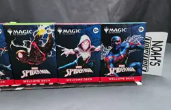 SDCC 2025 Magic The Gathering x Marvel Spider-Man Complete 5 Deck Set w/ Playmat - Image 4