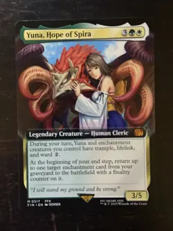 MTG Final Fantasy English Yuna, Hope of Spira Extended Art 0517 Non-Foil - Image 1