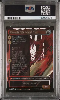 Joshua, Phoenix's Dominant Final Fantasy MTG Borderless Surge Foil GRADED PSA 10 - Image 2