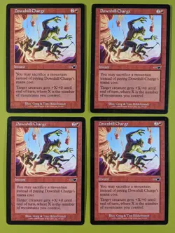Downhill Charge x4 Nemesis 4x Playset Magic the Gathering MTG - Image 1