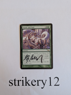 Tooth and Nail - Mirrodin - Signed by Artist Greg Hildebrandt - MTG - Image 1
