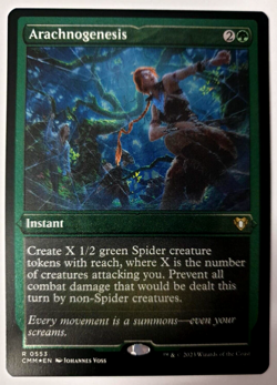 MTG: Commander Masters - Arachnogenesis - Etched FOIL Rare - 0553 NM - Image 1