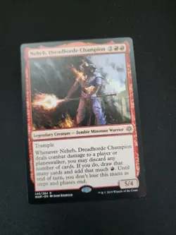 MTG Neheb, Dreadhorde Champion (140/330) War of the Spark LP - Image 1