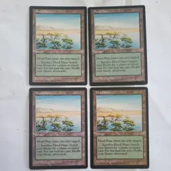 4x Flood Plain LP Mirage MTG Magic the Gathering - Image 1
