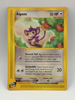 Aipom 67/147 - Aquapolis SET Regular Common - Pokemon TCG LP - Image 1