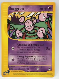 Pokemon TCG Aquapolis set EXEGGCUTE Regular Common 77/147 NM - Image 1