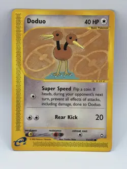 Doduo 73/147 Pokemon TCG Aquapolis Set Regular Common LP - Image 1
