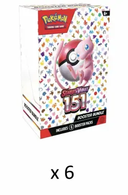Pokemon TCG Scarlet & Violet 151 Booster Bundle - Lot Of 6 - FACTORY SEALED - Image 1