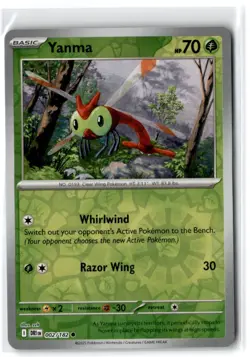 2025 Scarlet & Violet Series - Destined Rivals Yanma #2 Common Reverse Holo - Image 1