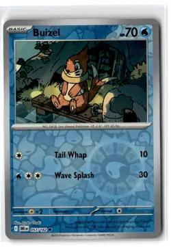 2025 Scarlet & Violet Series - Destined Rivals Buizel #57 Common Reverse Holo - Image 1