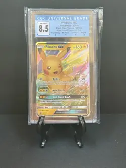 Pikachu GX SM232 Pokemon 2019 Black Star Promos (Graded) CGC 8.5 NM-MT - Image 1
