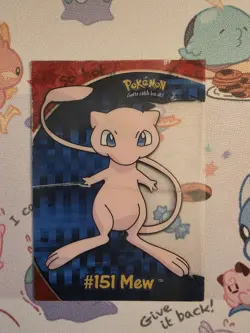 Mew PC7 Topps Pokemon TV Animated Edition Clear DMG - Image 1