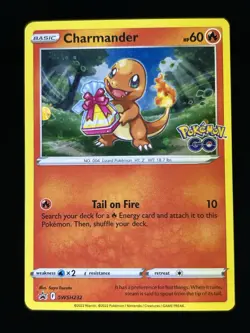 Pokemon TCG Charmander SWSH232 Holo Black Star Promo - Image 1