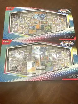 (Lot of 2) Pokemon Lucario Tyranitar Ex Premium Collection Prismatic Box Sealed - Image 2