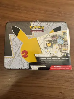 Pokemon TCG Celebrations Collector's Chest Lunch Box Tin 8 Booster Packs Mimikyu 820650809415 - Image 1