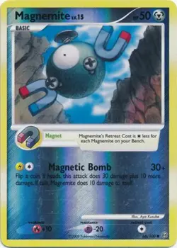 Pokemon - Magnemite - 66/100 - Common - Reverse Holo - Stormfront - NM - Image 1