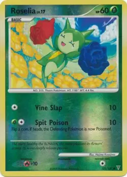 Pokemon - Roselia - 123/147 - Common - Reverse Holo - Supreme Victors - NM - Image 1