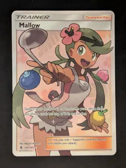 2017 Pokemon TCG Mallow 145/145 Full Art Trainer Ultra Rare Guardians Rising NM/ - Image 1