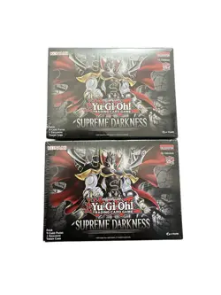 Lot Of 2 X YUGIOH SUPREME DARKNESS BOOSTER BOXES NEW SEALED FREE SHIPPING - Image 1