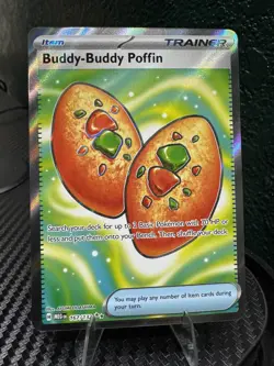 Buddy-Buddy Poffin 167/132 Mega Evolution Secret Rare Pokemon Card - Image 1