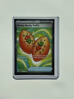 Buddy Buddy Poffin 167/132 Mega Evolution Secret Rare Pokemon Card NM - Image 1