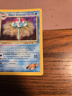 Pokemon TCG 1st Edition Misty's Tentacruel Holo Rare Card Gym Heroes 10/132 - Image 4