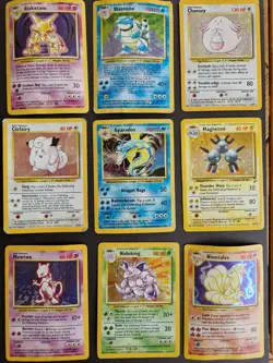 Damaged: 15 Holo Rare Base Set 1999 WOTC Vintage Pokemon Cards - Image 2