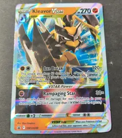 Pokemon Kleavor VSTAR Black Star Promo Holo Card SWSH249 NM - Image 1