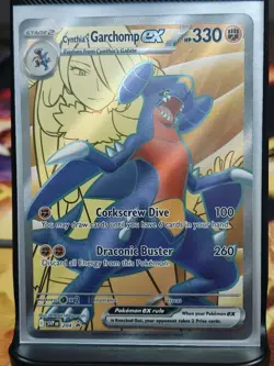 Cynthia's Garchomp EX 204 Sv Scarlet And Violet Promo Card Holo Black Star Nm/M - Image 1