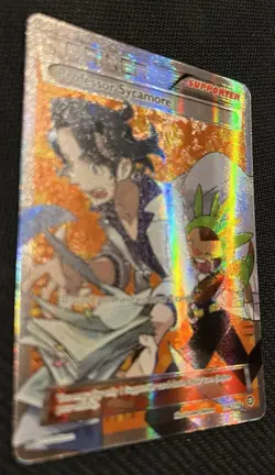 Professor Sycamore Pokemon TCG Full Art Ultra Rare Steam Siege XY Card 114/114 - Image 1