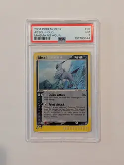 Pokemon TCG 2004 Absol Holo Card Magma Vs Aqua PSA 7 - Image 1