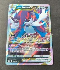 Pokemon Astral Radiance Hisuian Samurott VSTAR Ultra Rare Card 102/189 NM - Image 1