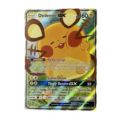 Pokemon TCG Dedenne GX Unbroken Bonds Holo Card 195/214 Full Art Ultra Rare - Image 1