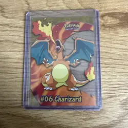 #06 Charizard Topps TV Animation Pokemon Pokemon Card 2000 PC3 - Image 2